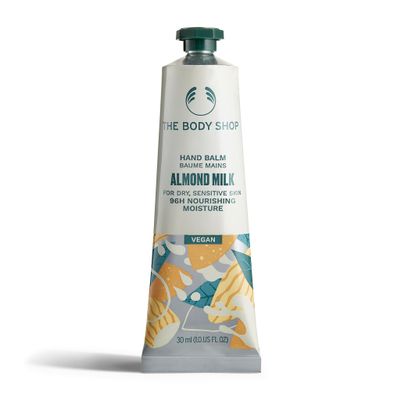 The Body Shop Almond Milk Hand Balm  Moisturizes and Protects Sensitive Skin  1.0 Fl Oz