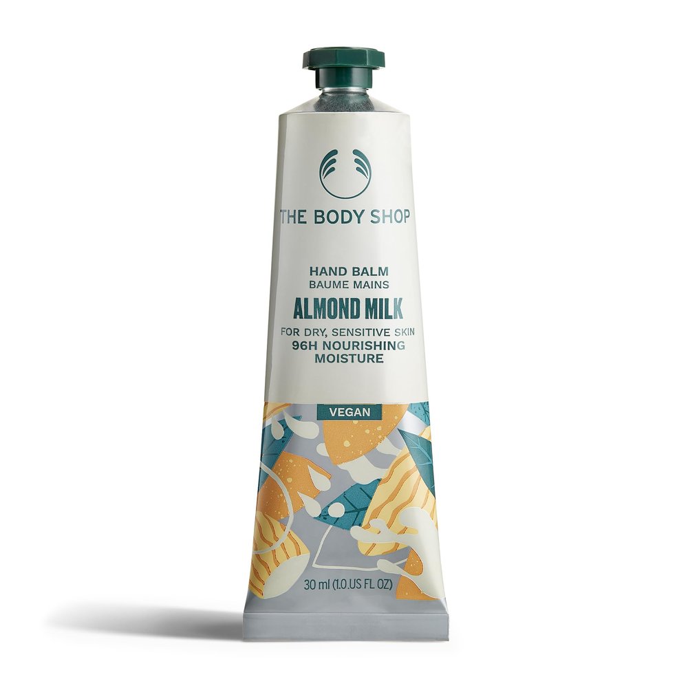 The Body Shop Almond Milk Hand Balm  Moisturizes and Protects Sensitive Skin  1.0 Fl Oz