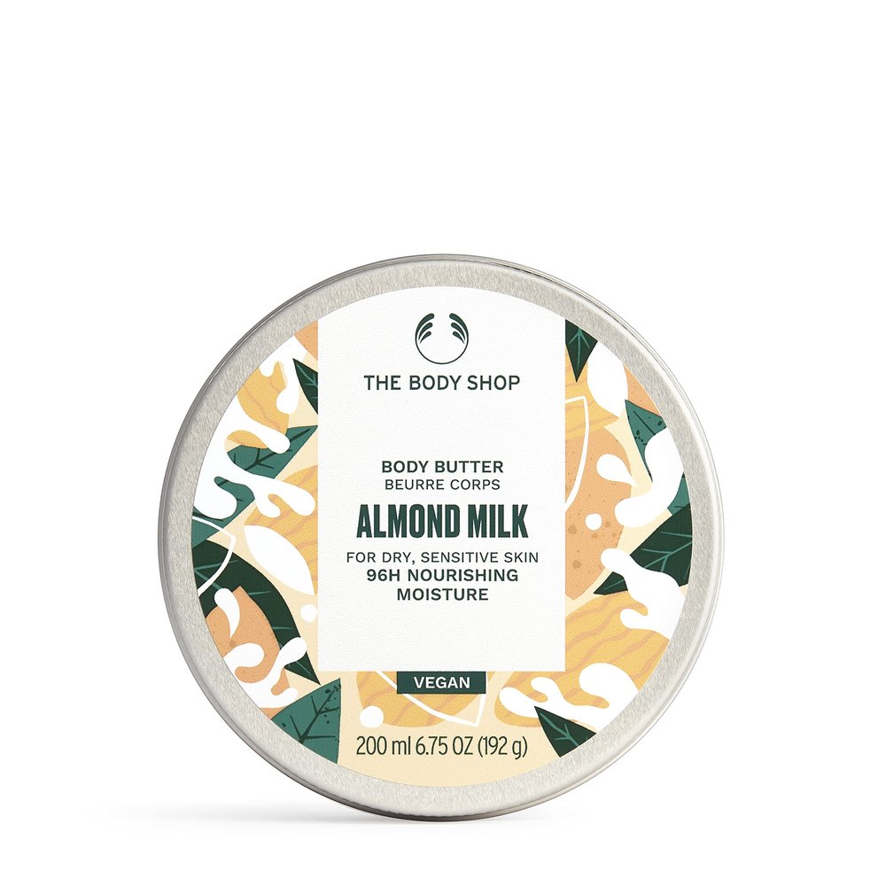 The Body Shop Almond Milk Body Butter - Nourishing & Moisturizing Skincare for Dry and Sensitive Skin Vegan - 6.75 Oz