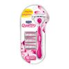 Schick Quattro Womens Value Pack with 1 Razor and 4 Razor Blade Refills view 1