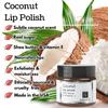 Coconut Lip Polish, 1 oz by Nabila K - Hydrating Lip Exfoliator & Moisturizer with Honey and Vitamin E for Dry and Chapped Lips - Cruelty-Free, Real Sugar, Made in USA view 2