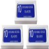 Crystal "SUPER +" Stainless Steel Platinum Coated Double Edge Safety Razor Blades (30 blades) view 1