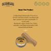 Golden Beards Moustache Wax & Eco Wood Vegan Comb Kit  Medium Hold Wax with Lime Scent & Eco Wood Comb 2.5 in  Handmade, Vegan, Cruelty-Free Moustache Styling Set view 2