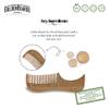 Golden Beards Moustache Wax & Eco Wood Vegan Comb Kit  Medium Hold Wax with Lime Scent & Eco Wood Comb 2.5 in  Handmade, Vegan, Cruelty-Free Moustache Styling Set view 4