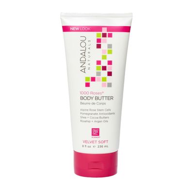 Andalou Naturals Body Btr, 1000 Roses, Velvet Soft, 8 Fl Oz