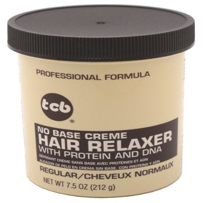Tcb Hair Relaxer No Base Creme 7.5 Ounce Regular Jar (Pack of 2)