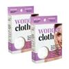 Wonder Cloth (Pack of 2) - All Natural Make-Up Remover Cloth, Removes Makeup Instantly with Just Water, Cleanses and Exfoliates, Machine Washable view 1