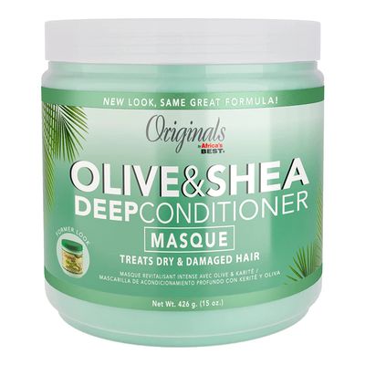 Africas Best Orig Olive & Shea Deep Conditioner Masque 15 Ounce (Pack of 2)