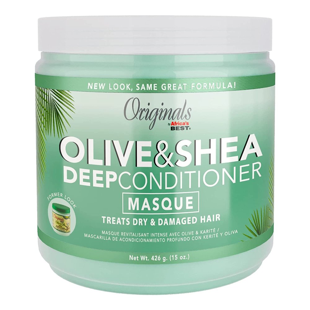 Africas Best Orig Olive & Shea Deep Conditioner Masque 15 Ounce (Pack of 2)