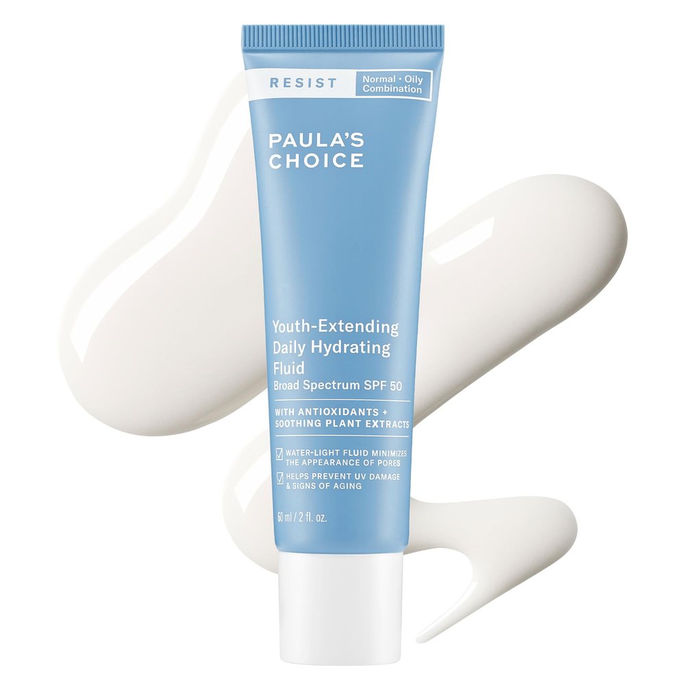 Paula's Choice RESIST Hydrating Fluid Face Moisturizer SPF 50, 2 Fl Oz