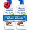 Head & Shoulders Anti-Dandruff Shampoo, Dry Scalp Care Shampoo Twin Pack, 1% Pyrithione Zinc and Almond Oil for Itch and Dryness Relief, Paraben-Free, 32.1 fl oz Each view 1