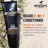 Woody's 2-in-1 Men Beard Conditioner, Beard Wash, Moisturize, Softens & Conditions Dry Flaky Beards, Enriched With Botanical Extracts and Essential Oils - 4 Fl Oz, 2 Pack view 3