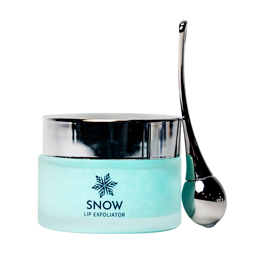 SNOW Lip Scrub Exfoliator - Sugar Scrub for Dry, Cracked Lips with Jojoba Oil, Lavender & Mint - Nourishes, Hydrates & Repairs - Treatment with Refreshing Formula, Comes with Dual Applicator