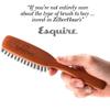 ZilberHaar Long Hair & Beard Brush - Made From Stiff First Cut Boar Bristles And Pearwood - Perfect Beard Care for Men - Works with all Beard Balms and Oils - 8.5 inches long view 2