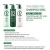 AMOS PROFESSIONAL The Green Tea Shampoo [Fresh - For Oily Scalp] 17.6oz (500g) | Anti-Thinning & Anti- Hair Loss Shampoo for Hair Growth and Cleanse Excess Sebum | Korean Hair Salon Brand view 2