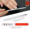 3 Swords Germany - Brand Quality Clear Double Sided Glass Nail File for Women & Girls, Perfect for Natural Fake Gel Artificial Acrylic fingernail, incl. Nail Buffer & Tube case for Travel (313) view 3