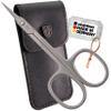 3 Swords Germany - brand quality STAINLESS STEEL INOX CURVED CUTICLE TOWERPOINT SCISSORS (1 PIECE) with case for manicure pedicure - nail care by 3 Swords - Made in Germany view 1