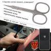 3 Swords Germany - brand quality STAINLESS STEEL INOX CURVED CUTICLE TOWERPOINT SCISSORS (1 PIECE) with case for manicure pedicure - nail care by 3 Swords - Made in Germany view 4