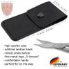 3 Swords Germany - brand quality STAINLESS STEEL INOX CURVED COMBINED CUTICLE & NAIL SCISSORS (1 PIECE) with case for manicure pedicure - nail care by 3 Swords - Made in Germany view 3