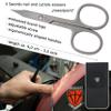 3 Swords Germany - brand quality STAINLESS STEEL INOX CURVED COMBINED CUTICLE & NAIL SCISSORS (1 PIECE) with case for manicure pedicure - nail care by 3 Swords - Made in Germany view 4