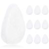IMPRESA Facial Sponge - Daily Deep Cleansing Face Scrubber - Gentle Exfoliating Pads for Dead Skin Removal - Reusable Face Scrub Pads for Normal to Oily Skin - Pack of 10, White, Regular Puff Style view 1