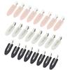 Wobe 24 Pcs No Bend Hair Clips Pin Curl Creaseless Clips No Crease Hair Clip for Hairstyle Bangs Finger Waves Makeup Application Hairdressing Hairpins Styling Clips for Hair Salon Black Pink White view 1