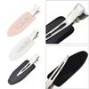 Wobe 24 Pcs No Bend Hair Clips Pin Curl Creaseless Clips No Crease Hair Clip for Hairstyle Bangs Finger Waves Makeup Application Hairdressing Hairpins Styling Clips for Hair Salon Black Pink White view 3