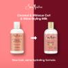 SheaMoisture Curl & Style Milk Coconut & Hibiscus with Silk Protein & Neem Oil for Thick, Defined, Curly Hair Fair Trade, Sulfate-Free 8 oz view 3