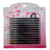 12 Pack of Stainless Steel Black 3 1/2 Inch Tweezers with Straight Tips view 2