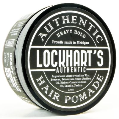 Lockharts Heavy Hold - Handcrafted Pomades for Men - World's Strongest Oil Based Pomade - Humidity & Sweat Proof - Low Shine, Heaviest Hold - Coco Vanilla Scent, (3.4oz.)