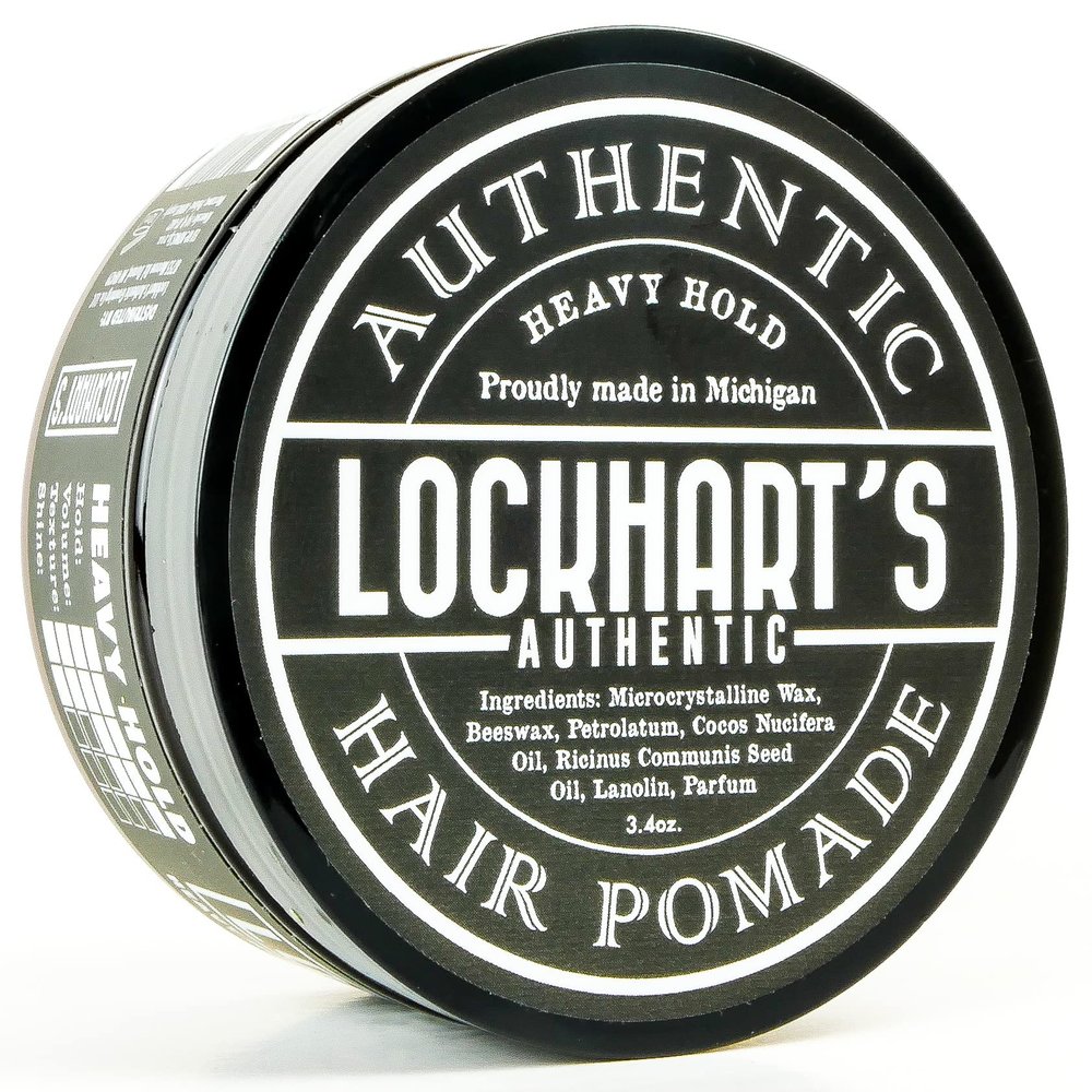 Lockharts Heavy Hold - Handcrafted Pomades for Men - World's Strongest Oil Based Pomade - Humidity & Sweat Proof - Low Shine, Heaviest Hold - Coco Vanilla Scent, (3.4oz.)