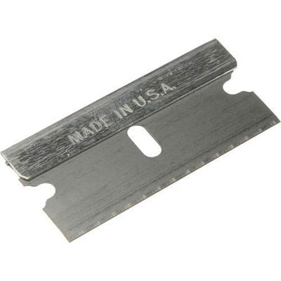 FitAll 20 Pack Single Edge Razor Blades - Made in USA - Fits All Safety Standard Scrapers - Heavy Duty, Extra Sharp - 20 Pieces