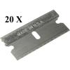 FitAll 20 Pack Single Edge Razor Blades - Made in USA - Fits All Safety Standard Scrapers - Heavy Duty, Extra Sharp - 20 Pieces view 2