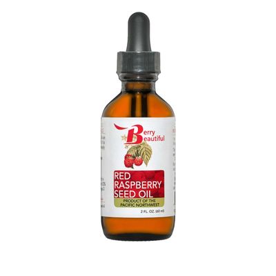 Berry Beautiful 100% Pure Red Raspberry Seed Oil 2 fl oz | Sustainably Cold-Pressed from Northwest Co-op Raspberries