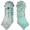 Earth Therapeutics Aloe Socks, 2 Pair Per Package (1 Pair Multi-colored, One Pair Aqua) by Earth Therapeutics view 2