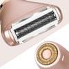 Electric Razor for Women - Painless 2-in-1 Women Shaver Hair Remover for Face, Legs and Underarm, Portable Waterproof Bikini Trimmer Wet and Dry Cordless Lady Hair Removal - Micro USB Recharge view 2