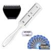 ALAZCO Combo Set, White Plastic Personal Double Edge Razor Comb Hair Beard Bikini Trimmer and Mini 3-Razor Black Plastic MANUAL TRIMMING Comes with 12 Extra Blades view 1