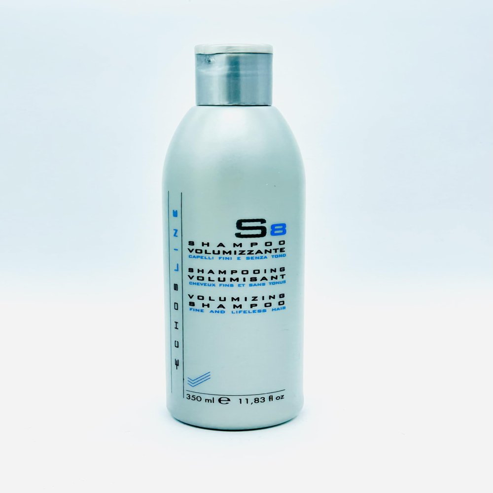 EchosLine S8 Volumizing Shampoo Fine and Lifeless Hair 11.83 and C8 Volumizing Conditioner Fine and Lifeless Hair 11.83 Oz "Free Starry Sexy Kiss Lip Plumping 10 Ml"
