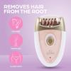 Epilady Gama Delicare Duo Rechargeable Epilator for Women, Cordless Electric Hair Removal Device, Hair Remover for Women, Bikini Trimmer for Women Pubic Hair, Dual Head, Dual-Volt, 2-Speed, LED Light view 2