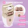 Epilady Gama Delicare Duo Rechargeable Epilator for Women, Cordless Electric Hair Removal Device, Hair Remover for Women, Bikini Trimmer for Women Pubic Hair, Dual Head, Dual-Volt, 2-Speed, LED Light view 4