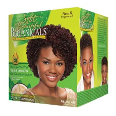 Soft & beautiful, botanicals, nolye no mix texturizer, regular, 2 applications