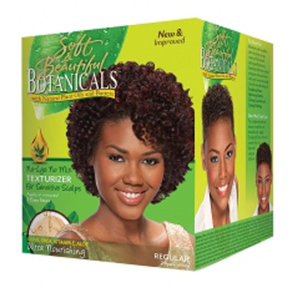 Soft & beautiful, botanicals, nolye no mix texturizer, regular, 2 applications