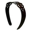 Motique Accessories 1.5 Inch Hard Headband Swirl Design with Teeth Hair Band - Orange view 1