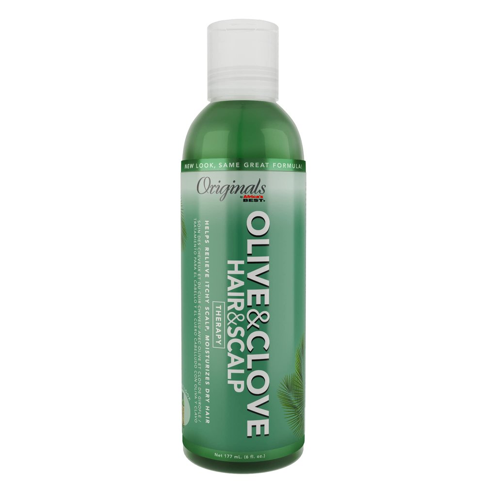 Originals by Africa's Best Olive & Clove Oil Therapy, Natural Treatment That Helps Repair Dry, Weak or Brittle Hair, Scalp Dryness, Itching and Flaking, 6 oz