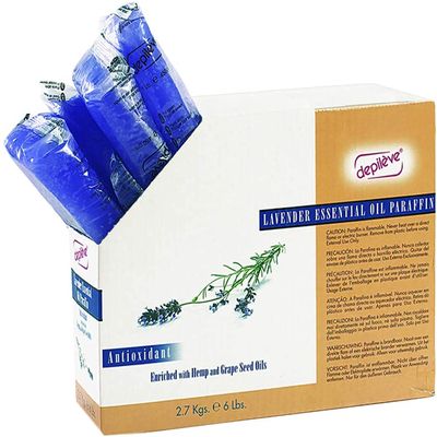 Depileve Lavender Scented Paraffin Wax - Refill for Paraffin Wax Dip - 6 lbs.