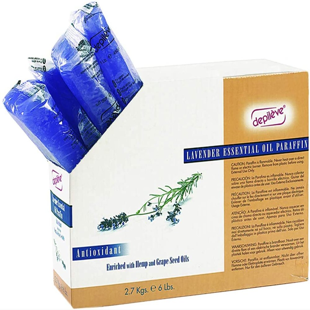 Depileve Lavender Scented Paraffin Wax - Refill for Paraffin Wax Dip - 6 lbs.