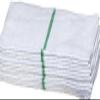 Atlas Economy Hand Towels 16x27 Inch (12 Bulk Pack) White with GREEN Stripe 100% Cotton - Salon, Gym, Spa, Massage, Spas, Motels, Restaurants, Cleaning, Auto & Home - Eco-Friendly view 1