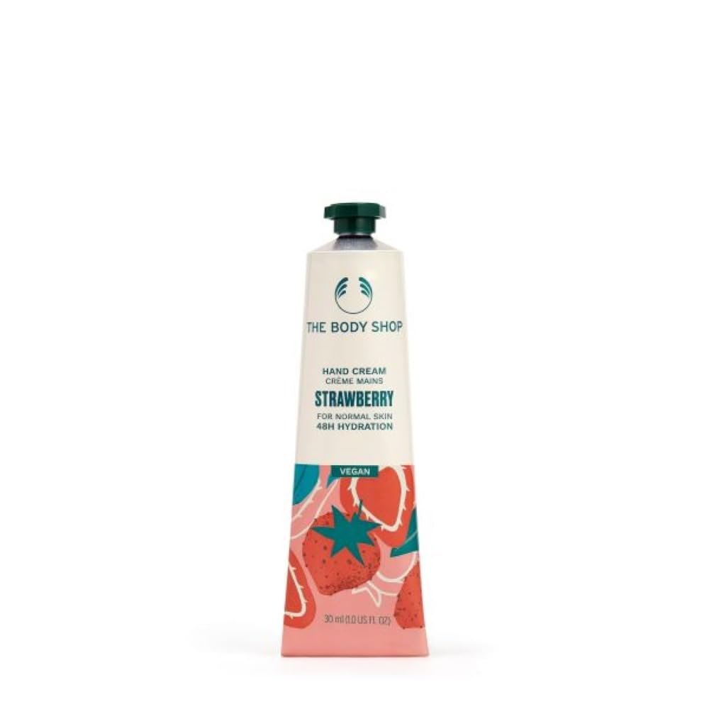 The Body Shop Strawberry Hand Cream For Normal Skin  Vegan  1Fl Oz