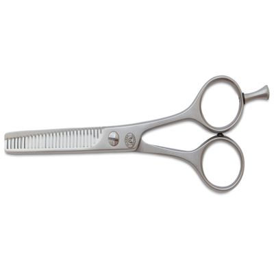 Mars Professional Stainless Steel Thinning Scissors Shears, Double Toothed Blades, 5.5" Length