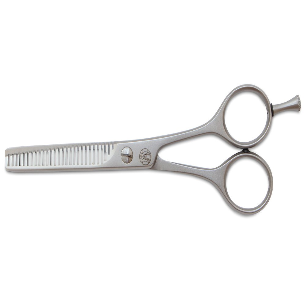 Mars Professional Stainless Steel Thinning Scissors Shears, Double Toothed Blades, 5.5" Length